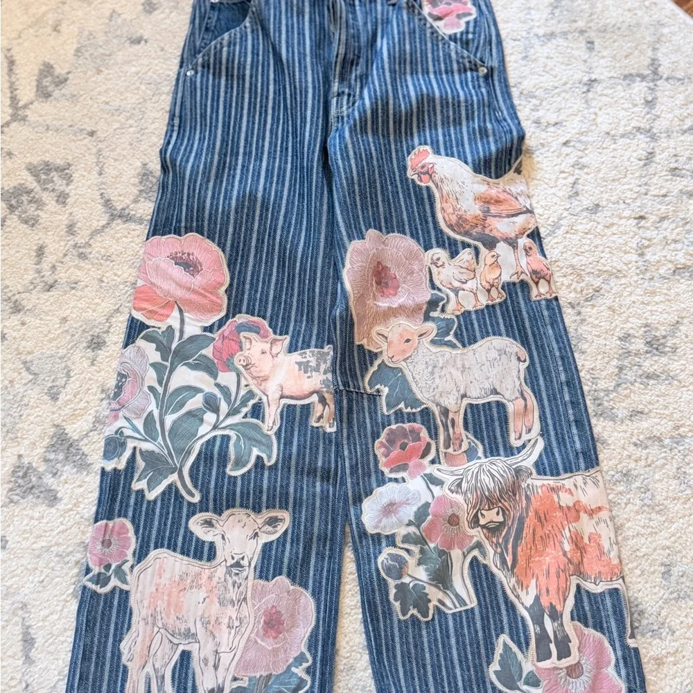 Free People We The Free Farm To Peach jeans - Picture 4 of 7